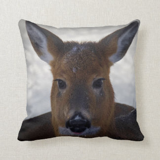 deer North Bay Throw Pillow