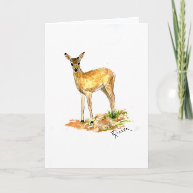 Deer Note Card (Front)
