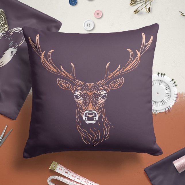 Deer | Nursery Boys Throw Pillow (Creator Uploaded)