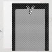 Deer on Carbon Fiber Style Print (Front/Back)