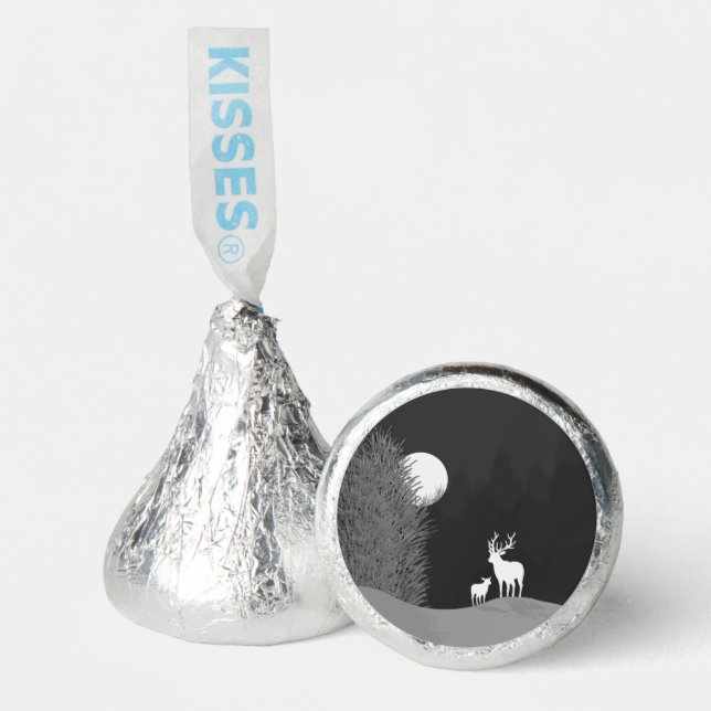 Deer on Moon Lit Hill  Hershey®'s Kisses® (Front)