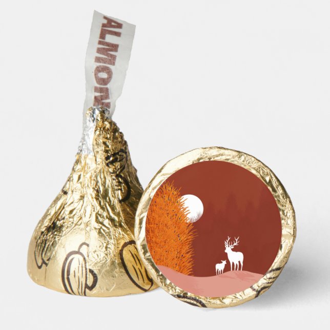 Deer on Moon Lit Hill  Hershey®'s Kisses® (Front)