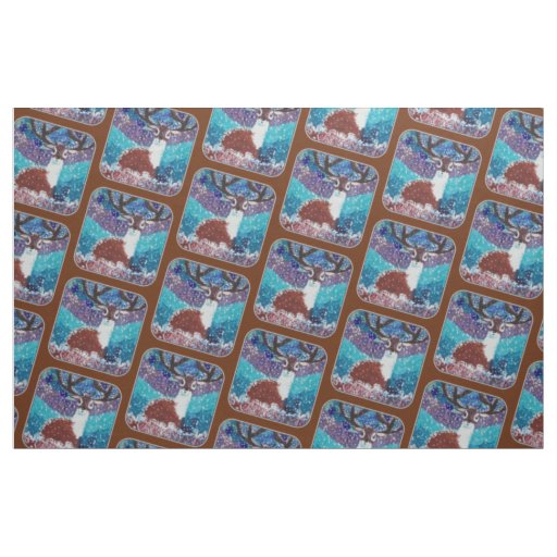 Deer Painting Fabric