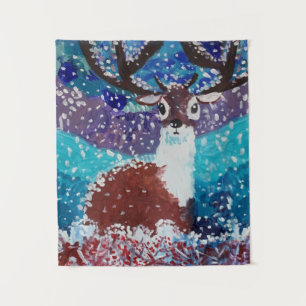 Deer Painting Tapestry