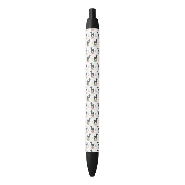 Deer Pattern, Baby Deer, Boho, Flowers, Moon Pen (Front Vertical)