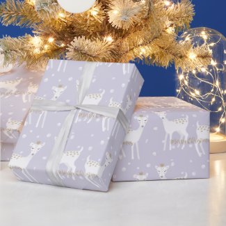 Deer Pattern - Cute Christmas wrapping paper