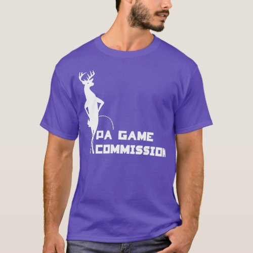 Deer peeing on PA Game commission T_Shirt