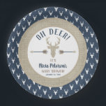 Deer Plate, Oh Deer, Woodland Deer Plate<br><div class="desc">Hosting a party? Add these adorable plates to the décor!</div>