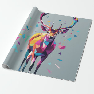 Deer pop art  wrapping paper