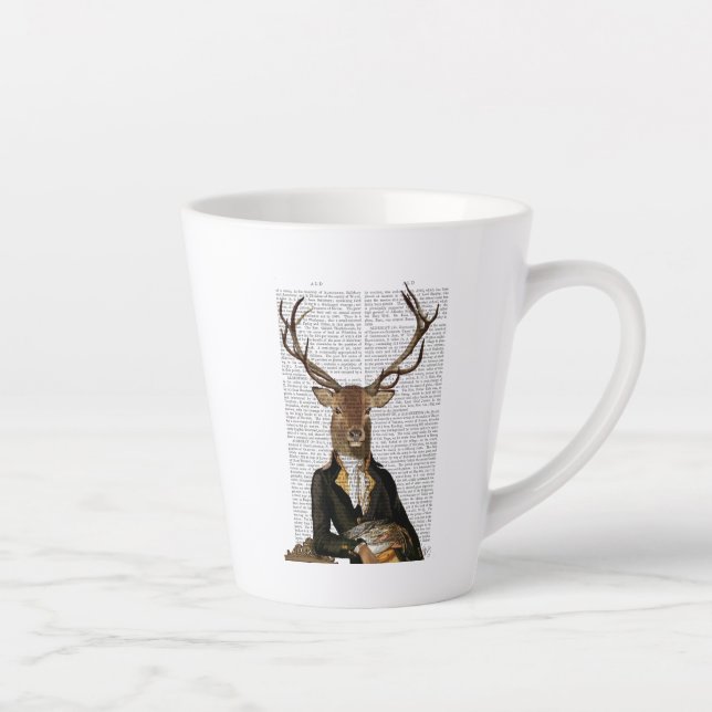 Deer Portrait Latte Mug (Right)
