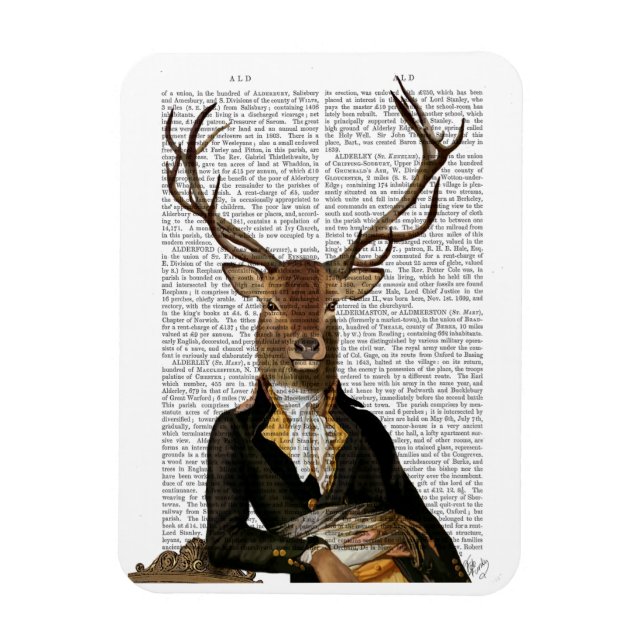 Deer Portrait Magnet (Vertical)