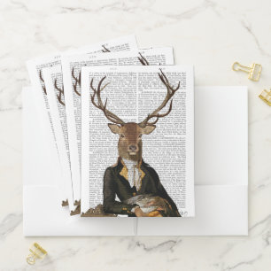 Deer Portrait Pocket Folder