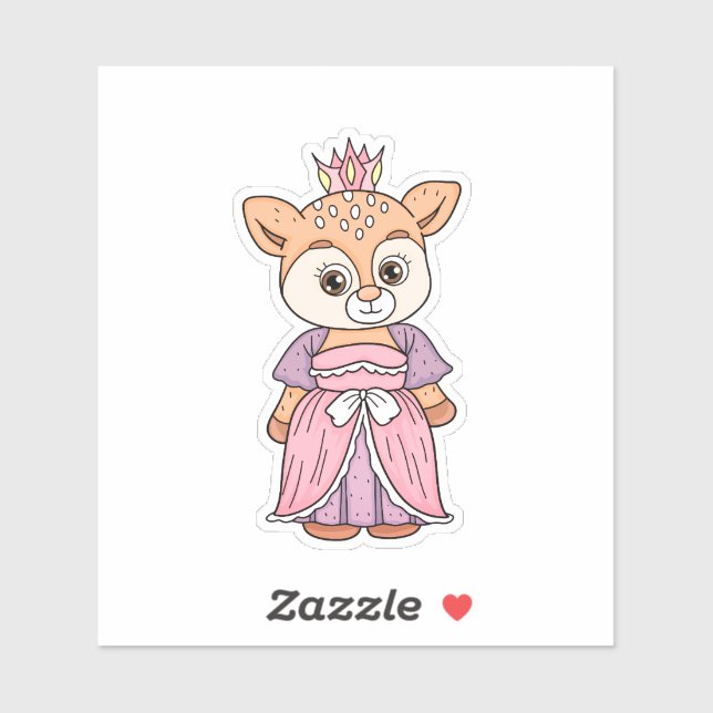 Deer Princess Sticker (Sheet)