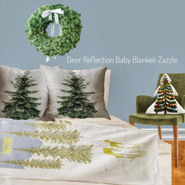 Deer Reflection Baby Blanket (Creator Uploaded)