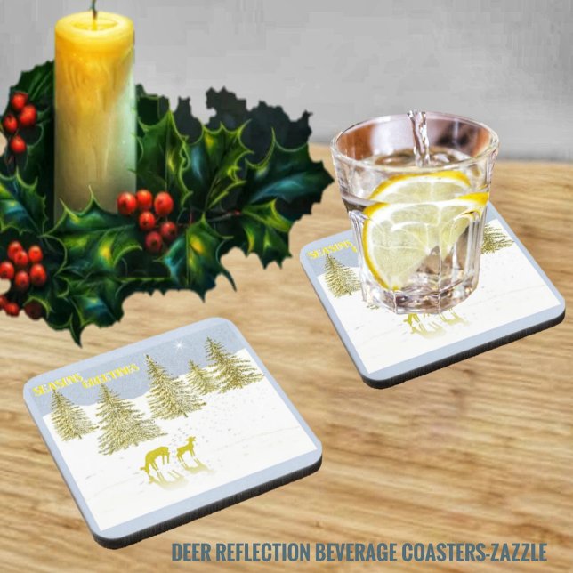 Deer Reflection Beverage Coaster (Creator Uploaded)