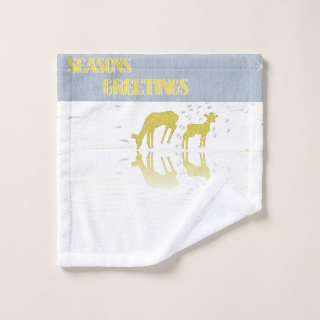 Deer Reflection- Star Wash Cloth (Wash Cloth)