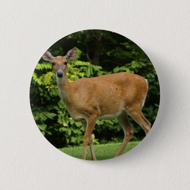 Deer Round Button (Front)