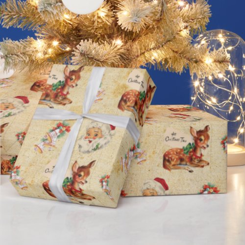 Deer Santa 2 Wrapping Paper