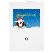 Deer Santa Owl Cards (Back)