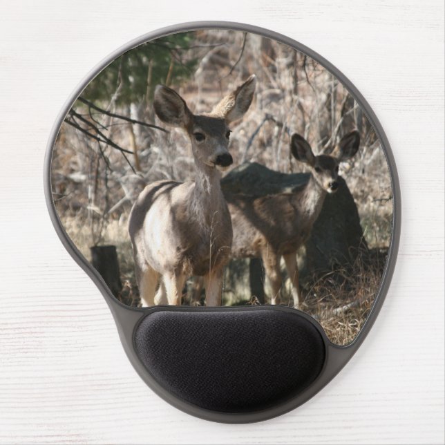 Deer saying hello gel mouse pad (Front)