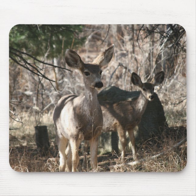 Deer saying hello mouse pad (Front)