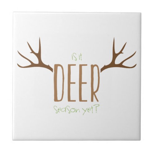 Deer Season Ceramic Tile