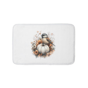 Deer Shirt Country Pumpkin Bath Mat