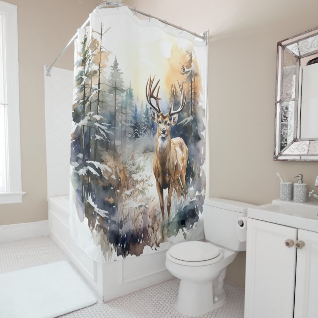 Deer Shower Curtain (In Situ)