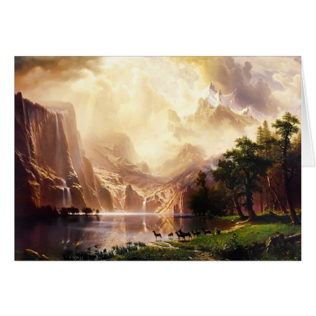 Deer Sierra Mountains Vintage Art (Front Horizontal)