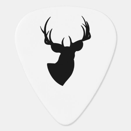 Deer Silhouette Guitar Pick