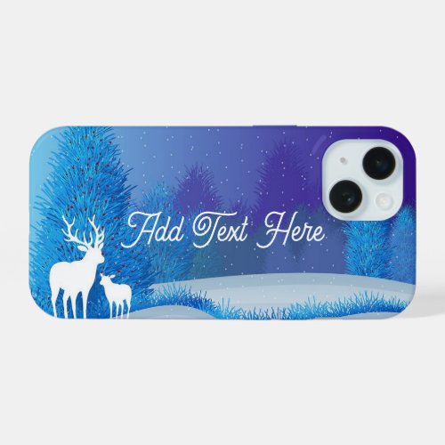Deer Silhouette iPhone 15 Case