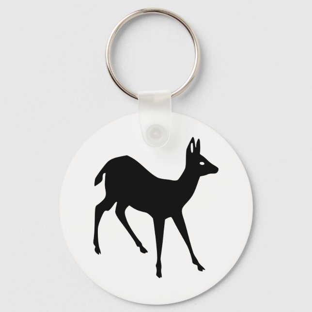 Deer Silhouette Keychain (Front)