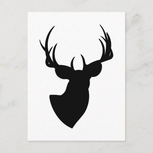 Deer Silhouette Postcard