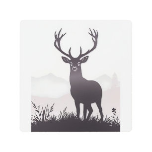 deer silhouette wall art