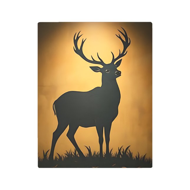 deer silhouette wall art (Front)