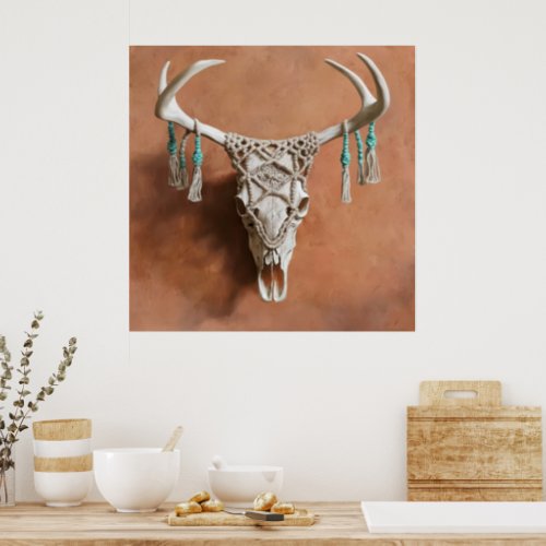 Deer Skull 1 Poster