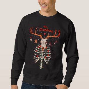 Deer Skull Christmas Design Sweatshirt