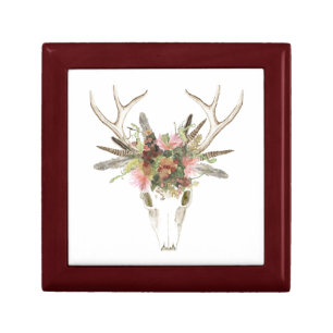 Deer Skull & Flowers Gift Box