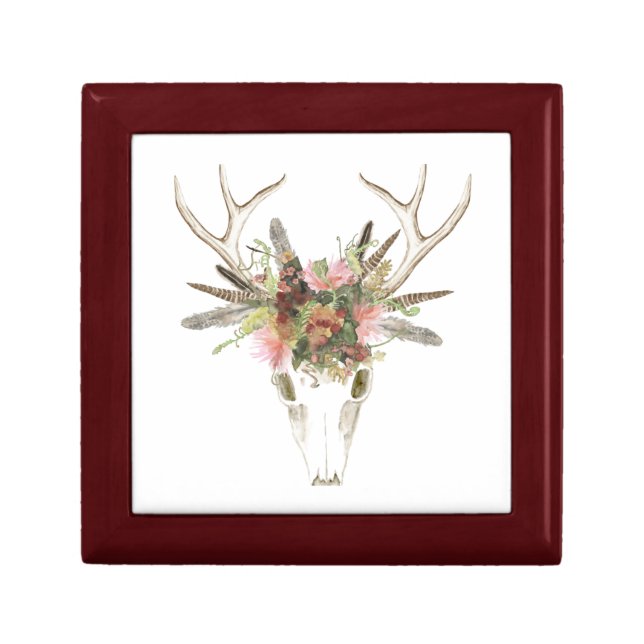 Deer Skull & Flowers Gift Box (Front)