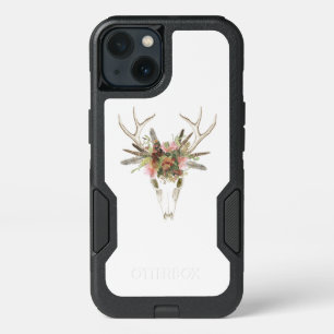 Deer Skull & Flowers iPhone 13 Case