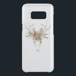 Deer Skull & Flowers Uncommon Samsung Galaxy S8 Case<br><div class="desc">Deer Skull & Flowers I by Naomi McCavitt. Features a deer skull with flowers and feathers placed on its head.</div>