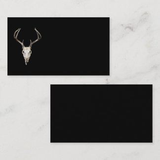 Deer Skull on Black | Outfitters | Taxidermist Business Card