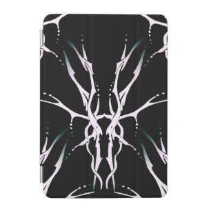 Deer Skull Tribal Design for deer Hunters white iPad Mini Cover