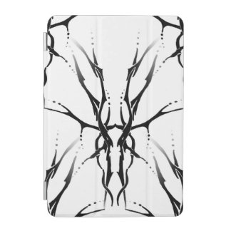 Deer Skull Tribal Tattoo Design Digital Mirror iPad Mini Cover