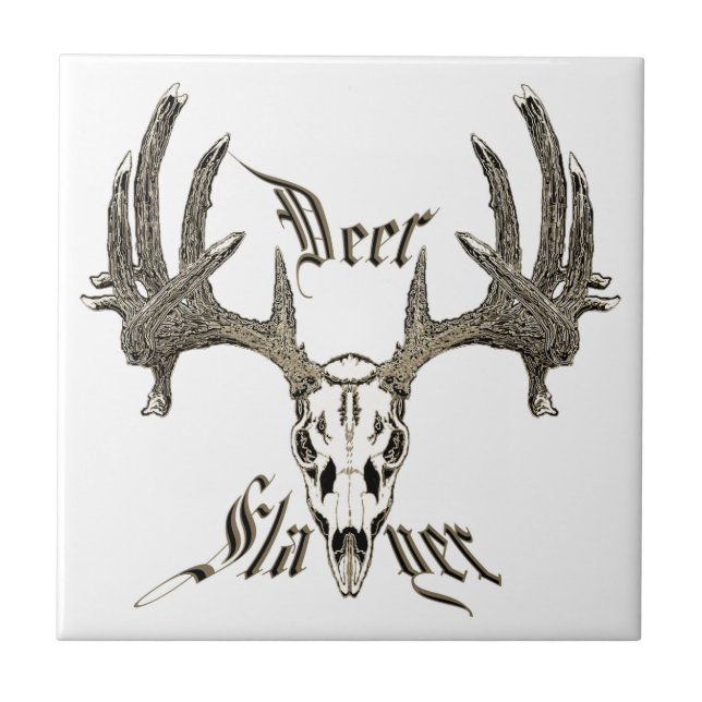 Deer slayer ceramic tile (Front)