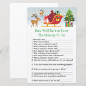 Deer sleigh with presents how well do you know (Front/Back)