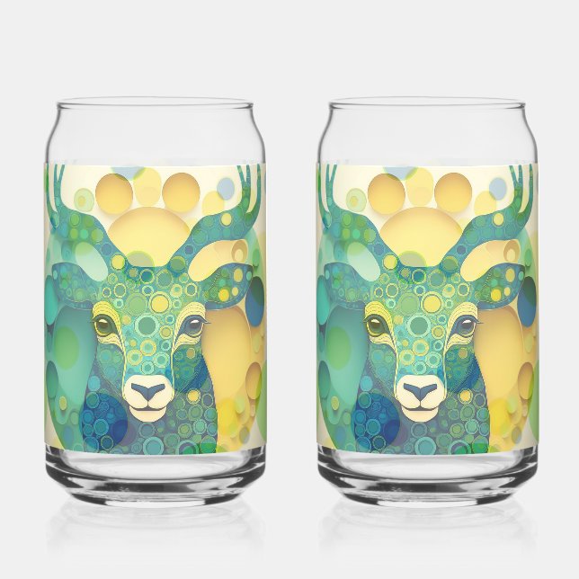 Deer Soda Glass (Front)