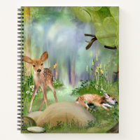 Deer Spiral Notebook Journal Diary