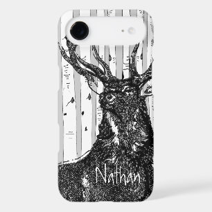Deer/Stag Birch Tree Personalize  iPhone 17 Air Case