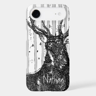 Deer/Stag Birch Tree Personalize iPhone 17 Air Case